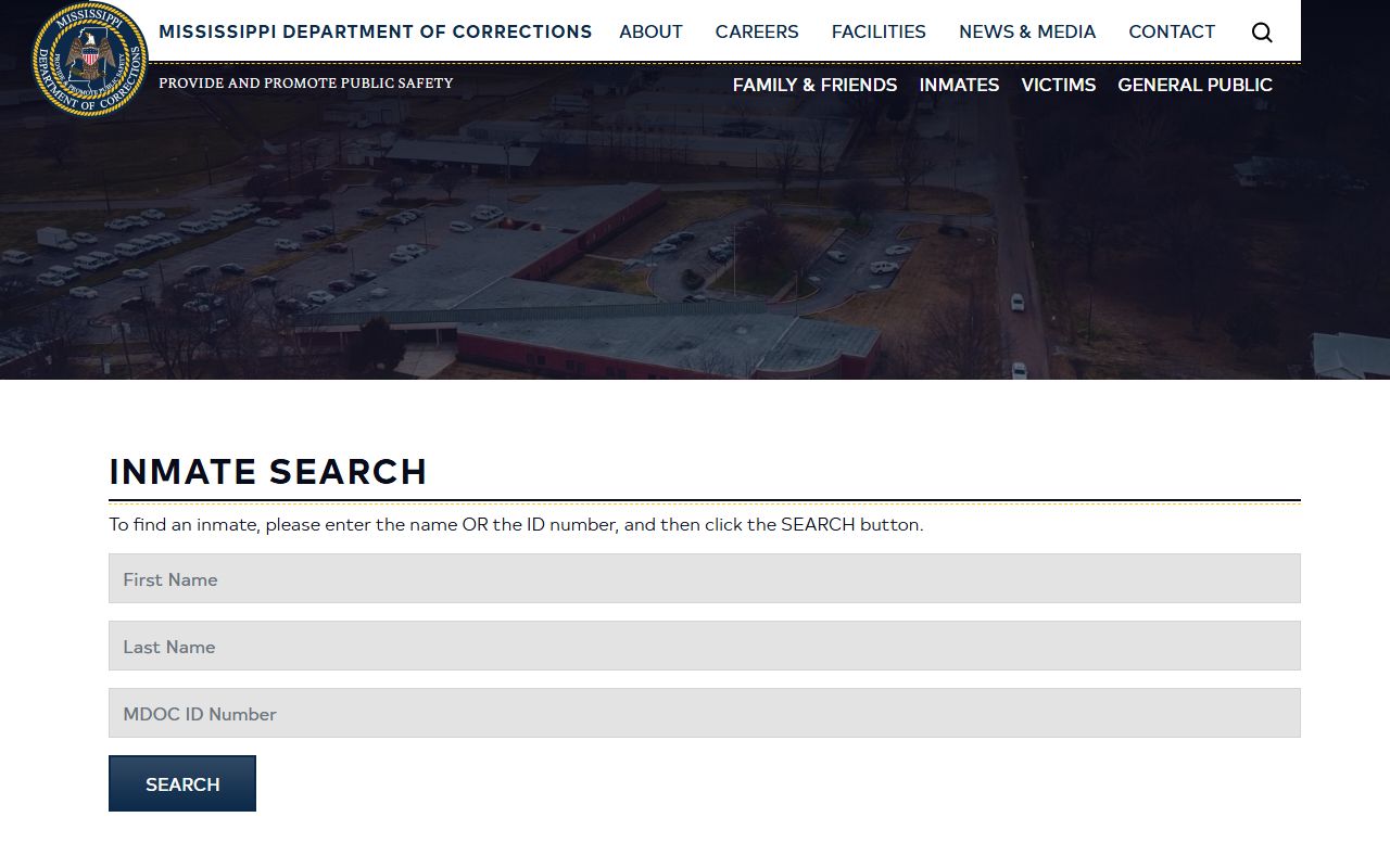 Carroll County inmate population MDOC inmate search fields