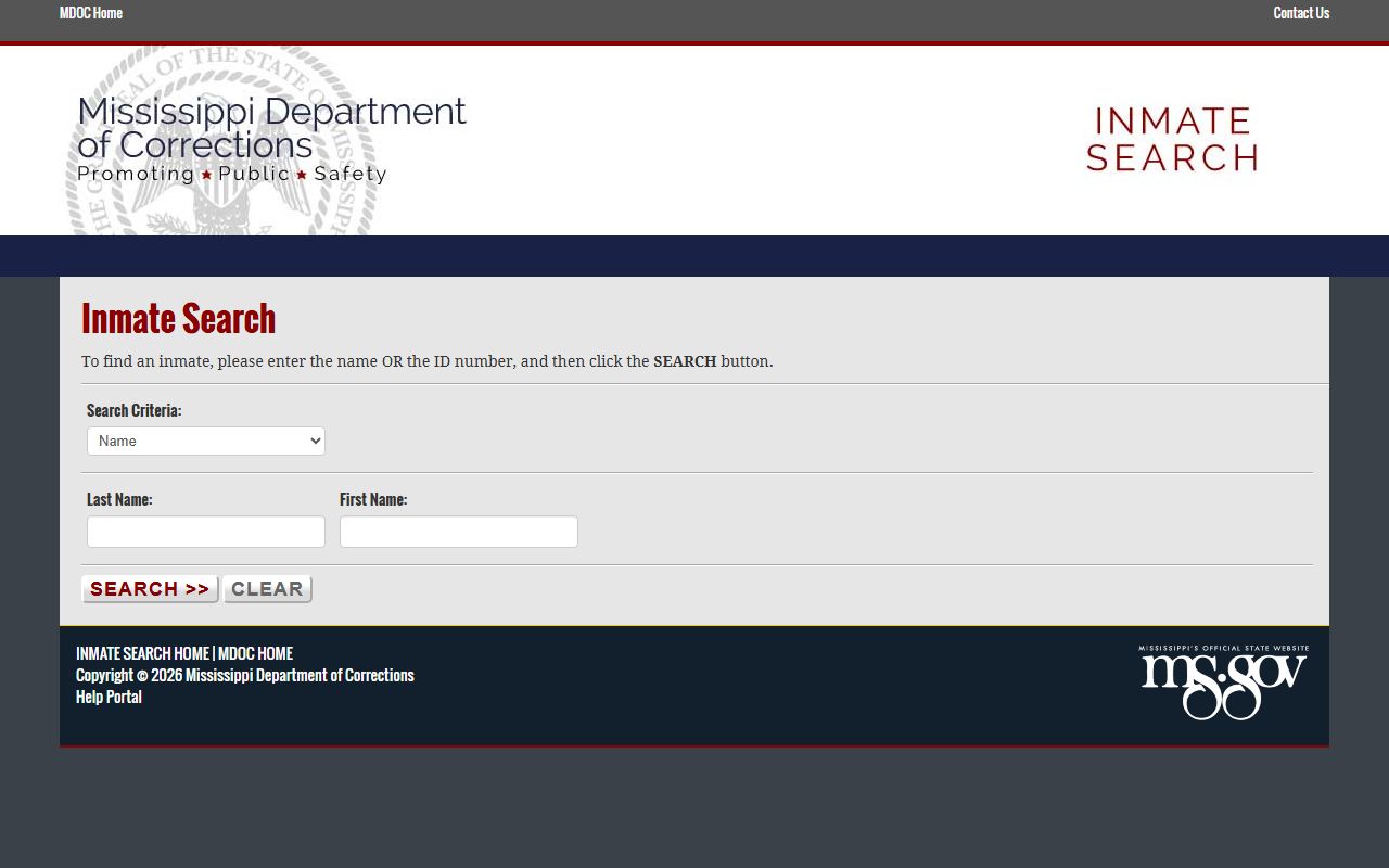 Carroll County jail mugshots MDOC offender search app